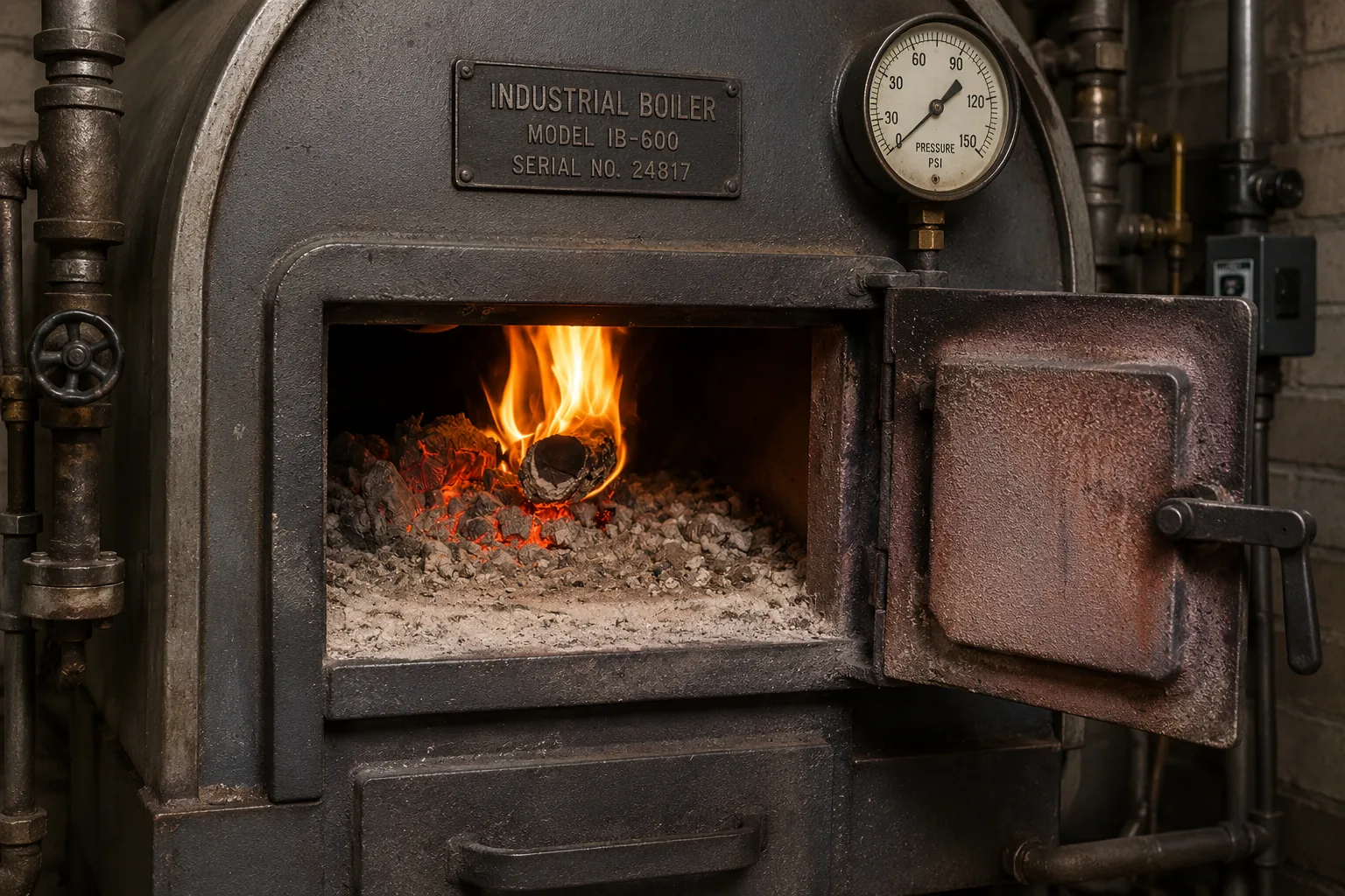 Industrial biomass boiler